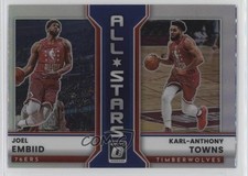 2022-23 Donruss Optic All-Stars Holo Prizm Joel Embiid Karl-Anthony Towns #9 1u6