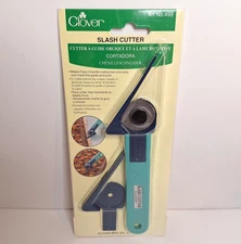 Clover Slash Cutter No 499 Blue Rotary Faux Chenille Cutter New in Package