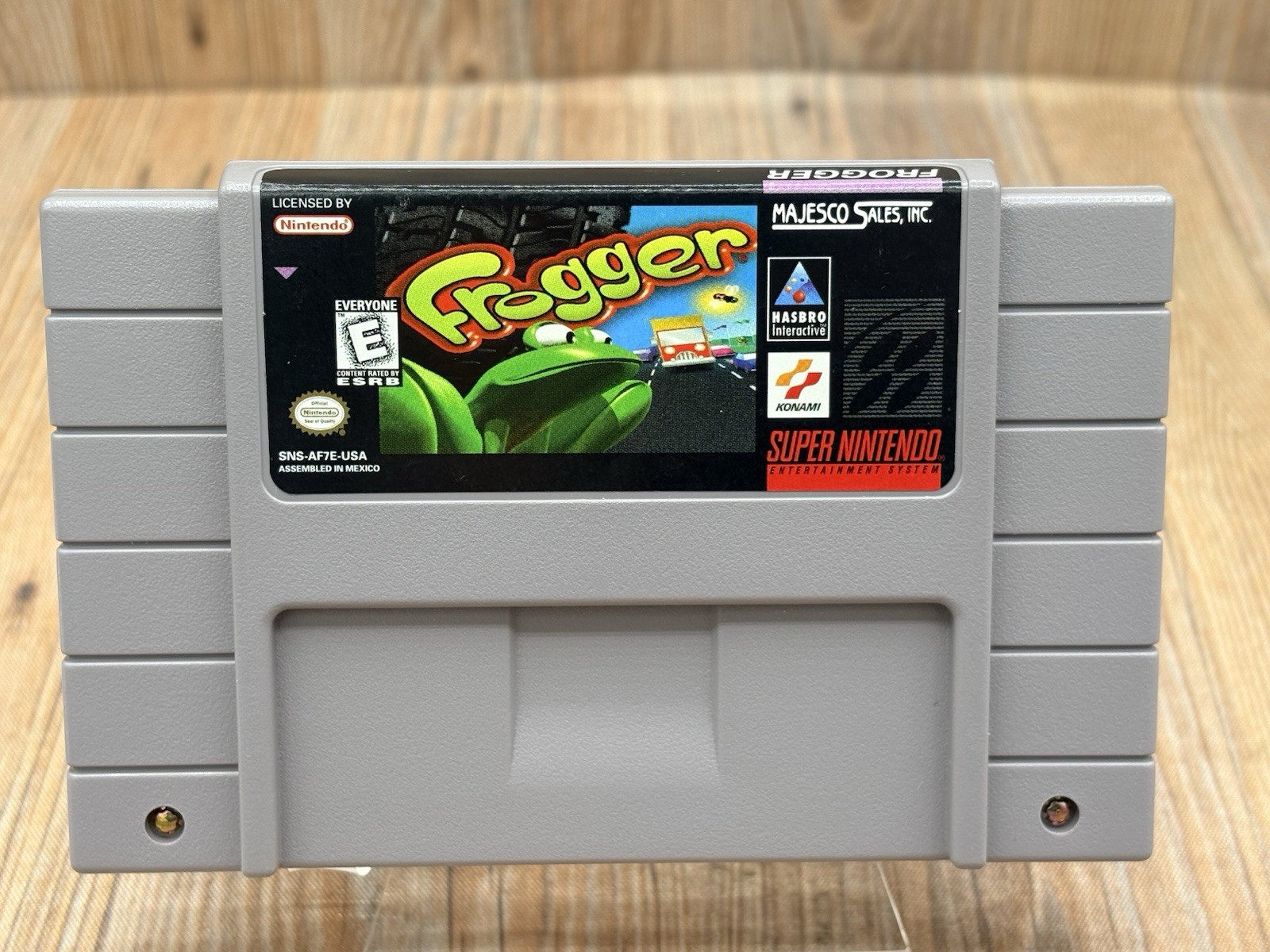 Frogger (Konami) Super Nintendo SNES Video Game (TESTED/WORKS)