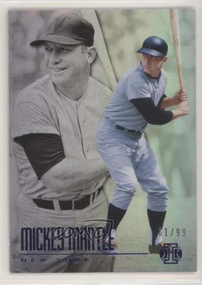 2018 Chronicles Illusions Trophy Collection Blue 61/99 Mickey Mantle #7 HOF 0ne3