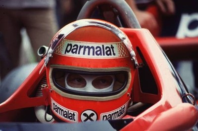 Champion motor racing driver Niki Lauda of Parmalat racing team his- Old Photo
