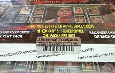 2025 RARE UNIVERSAL TREASURES Basketball Box FLEER 1986-88 & 90 ALL JORDAN + RC!