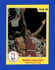 1985-86 Star Court Kings Set-Break # 21 Moses Malone EX-EXMINT *GMCARDS*