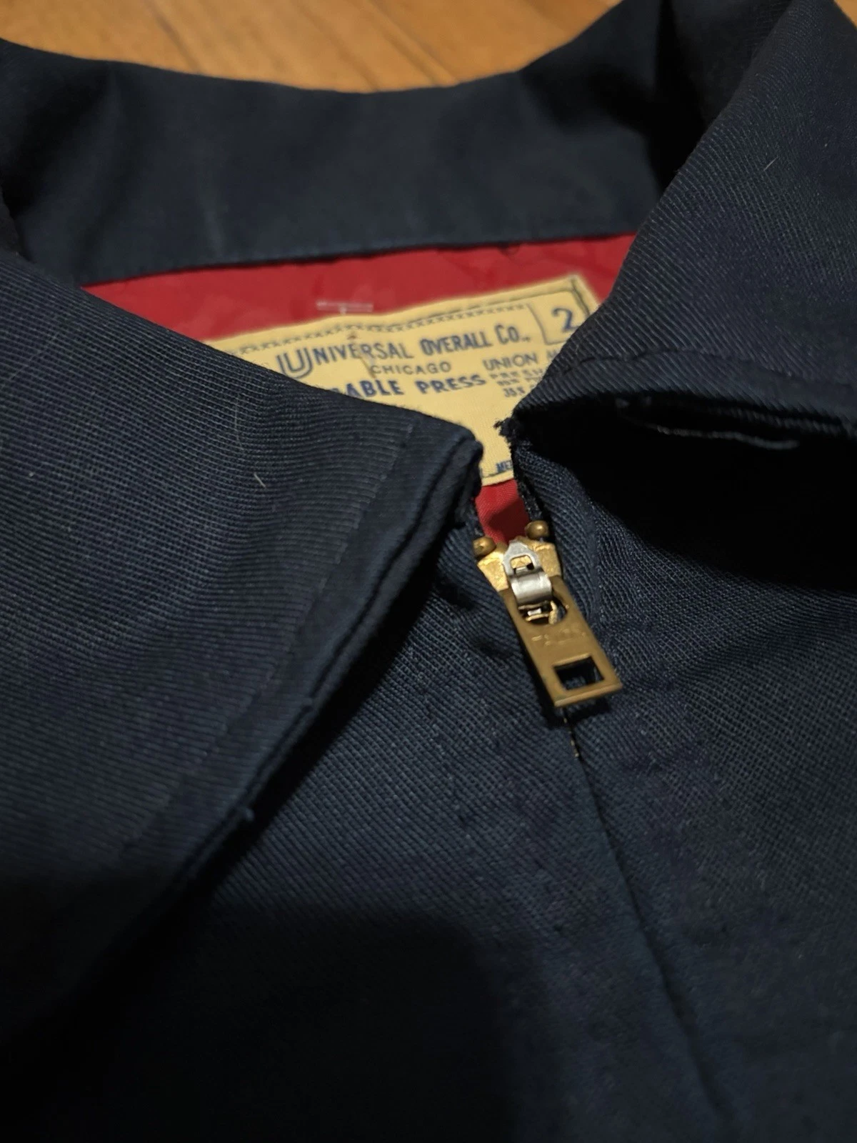 Vintage Universal Overall M&M Mars Work Jacket Mens Medium Navy Talon Zip Union image 11