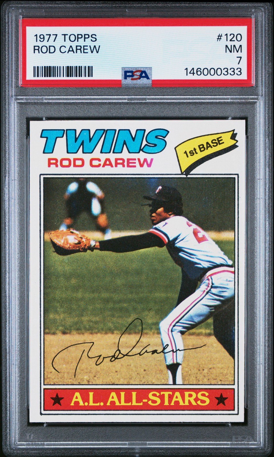1977 TOPPS #120 ROD CAREW PSA 7