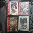 4 Sega Genesis NBA JAM 95 World series baseball94 NFL Football &ANDRETTI RACING
