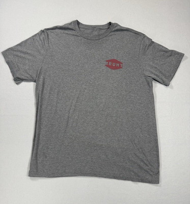Brunt Workwear Men s 2XL Gray Cotton Blend Graphic Print Crew Neck Logo Tee
