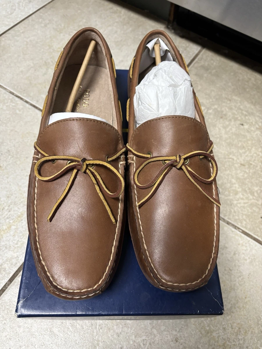 Polo Ralph Lauren Men 9.5 Telly Driving Moccasin, Brown Suede Slip On Loafer Polo Ralph Lauren Men 9.5 Telly Driving Moccasin, Brown  main image 4