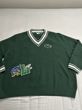 Lacoste Mens Comic Badge Sweater Mens Size 4XL Brand New 100 Wool