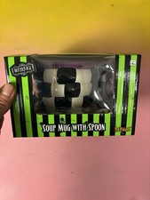 Beetlejuice Soup Mug with Spoon Ceramic Halloween Spirit Store NEW SEALED