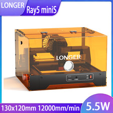 NEW LONGER Laser Engraver Portable Engraver 130x120mm High-Speed RAY5 MiniS 5.5W