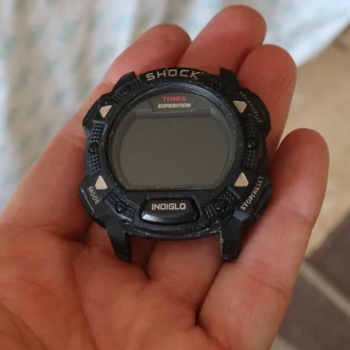 RARE Vintage Timex Men's Digital Expedition Shock Watch Wristwatch M252 Y9 LOOK