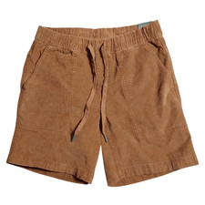 Alpine Design Men's Corduroy Elastic Waist Pockets 7" Hike Shorts NWT FREE S H