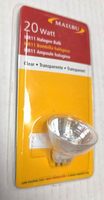 Malibu 20W Halogen Clear Bulb ML20W11C MR11 12V 8011-9020-01 Transparent Sealed