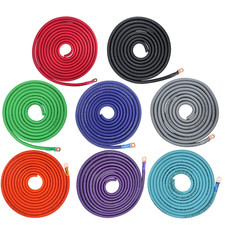 1/0 Gauge Power or Ground Wire w/ Ring Terminal Sky High Car Audio Amp Cable