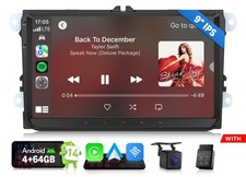 Apple CarPlay For VW Caddy Polo GOLF MK5 MK6 Car Stereo Radio Android14 4+64 GPS