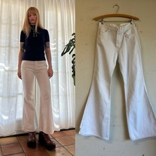 Vintage 70s Bell Bottom Flares Cropped Flare Wide Leg Jeans