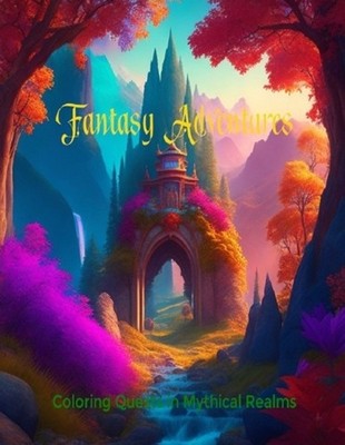 Fantasy Adventures: Coloring Quests in Mythical Realms by Ruth J. Emery Paperbac