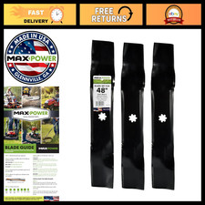 3-in-1 USA Made 3 Blade Set for Lawn Mowers - High-Performance Blades