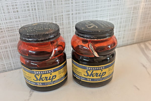 Vintage Sheaffer's SKRIP Writing Fluid #94 Washable Melon Red 4 oz Bundle of 2