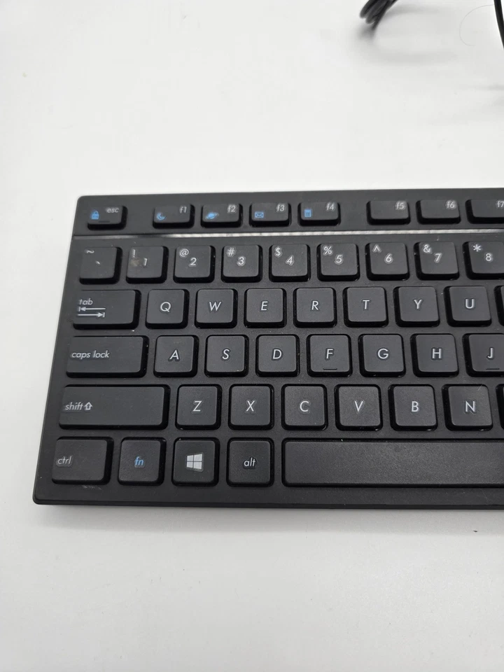 ASUS Wired Keyboard AW211 USB Slim Full Size Black Windows PC Numeric Keypad - Image 2 of 4