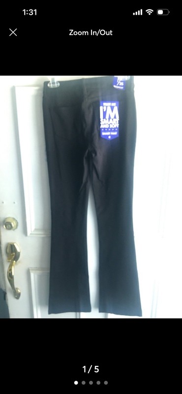 BLACK SMART PANTS SIZE 1/25 MIDRISE BOOTCUT PANTS