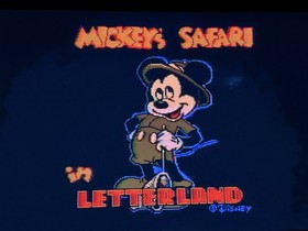 Mickey's Safari in Letterland Nintendo NES - 1993 Cartridge Only Tested Works