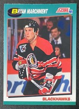 1991-92 Score Rookie & Traded Bryan Marchment Chicago Blackhawks