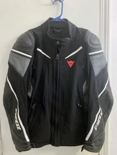 Dainese Street Master Leather Textile Motorcycle Jacket US 38-40