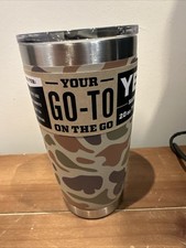 YETI 20oz TAN CAMO Camuflaje Rambler Vaso Taza Pato Edición Limitada Taza RARA