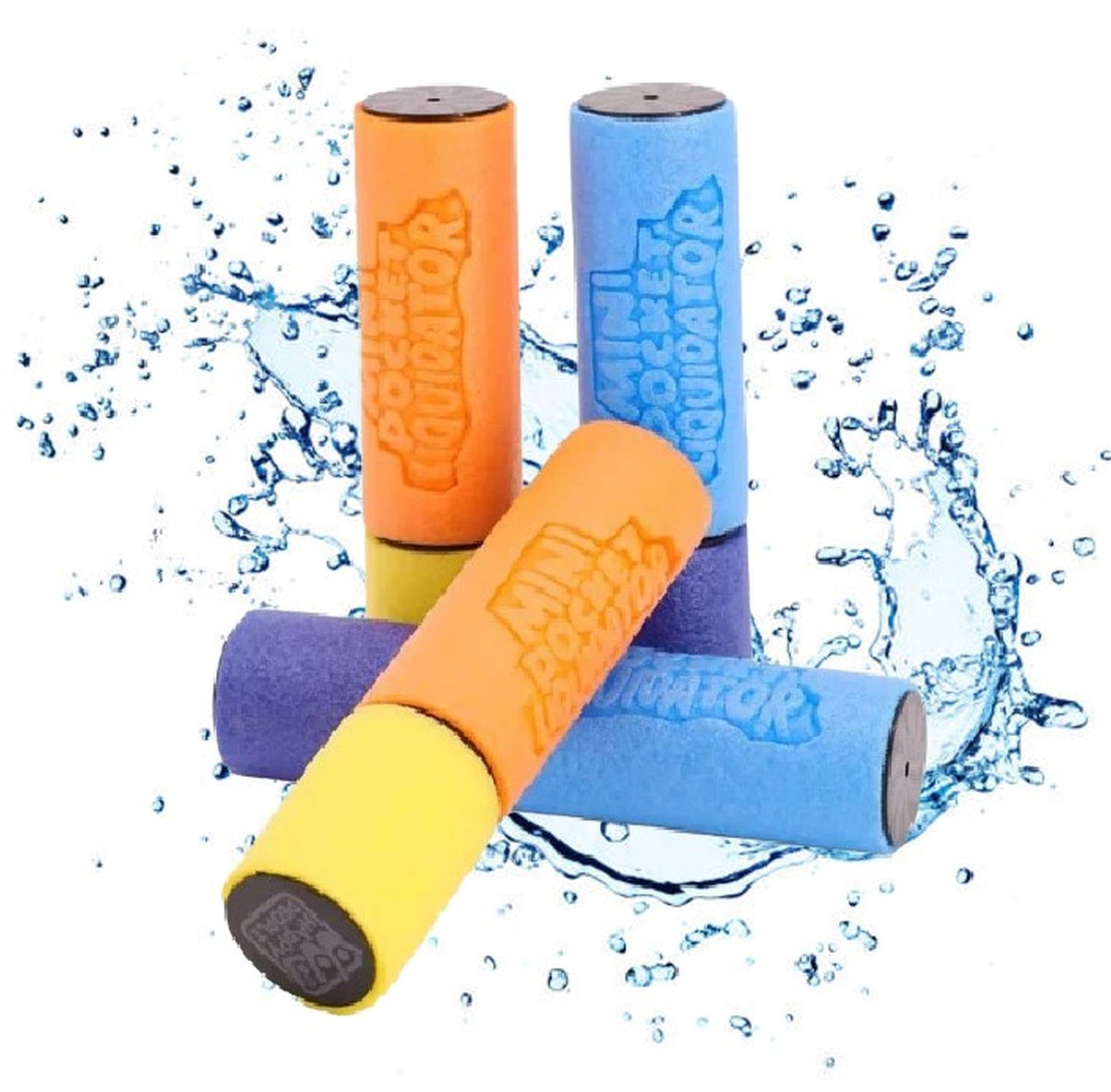 B&Q -  4 X Mini Foam Water Gun Shooter Pump Action Max Liquidator Hydro Blaster - Image 2