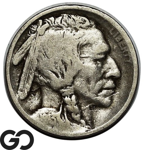 1913-S Buffalo Nickel Type 1, Key Date In All Grades