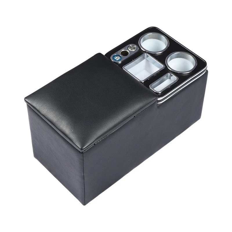 Caja reposabrazos universal para vehículos comerciales Odyssey, Freed, Stepwgn USB + LED Foto 2 de 4