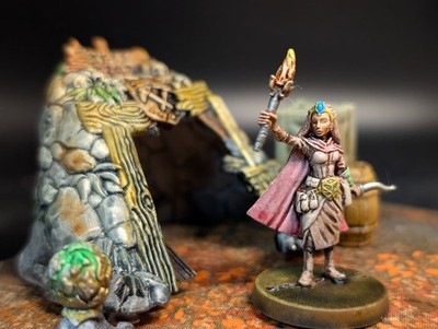 ''Enigma'' well painted spell caster d&d miniature