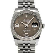 ROLEX Datejust 116234 Gray flower WATCH 729858