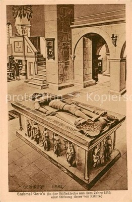 Gernrode Harz Grabmal Geros in der Stiftskirche