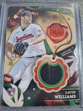 2024 Topps Holiday - Relics Gavin Williams #RC-GW (MEM, RC) AC100