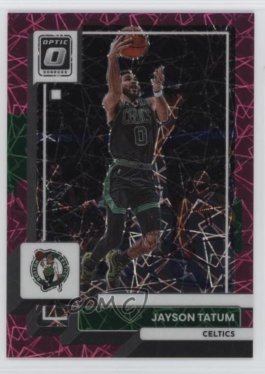2022-23 Panini Donruss Optic Pink Velocity Prizm 38/79 Jayson Tatum #8 7y2