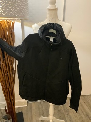 QUECHUA SKI Unterzieh Shirt Mid Layer Jacke Tech Fleece Gr. 2XL schwarz
