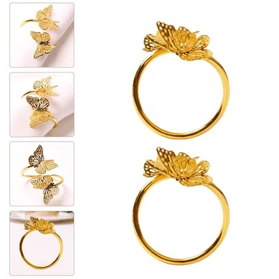 4 Pcs Zarte Serviettenkreise Kreative Serviettenringe Serviettenhalter - Bild 1 von 4