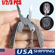 6-in-1 Stainless Steel Multifunctional Pliers Multi Tools Set with Sheath