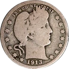 1913-P Barber Quarter