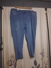 Terra  Sky Plus Size Skinny Jeans Women 2X 20W-22W Capris Elastic Waist Comfort