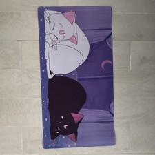 Cat Design Multicolor Extended Mouse Pad Desk Mat, Non-Slip Base