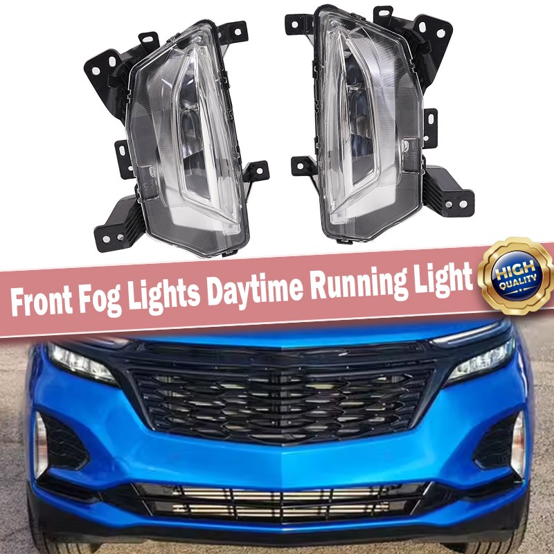 LED DRL Daytime Running Lights Fog Lamps For Chevrolet Equinox LT RS LS 2022-24