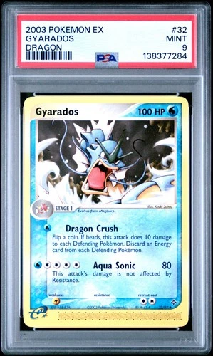 2003 POKEMON EX DRAGON #32 GYARADOS PSA 9