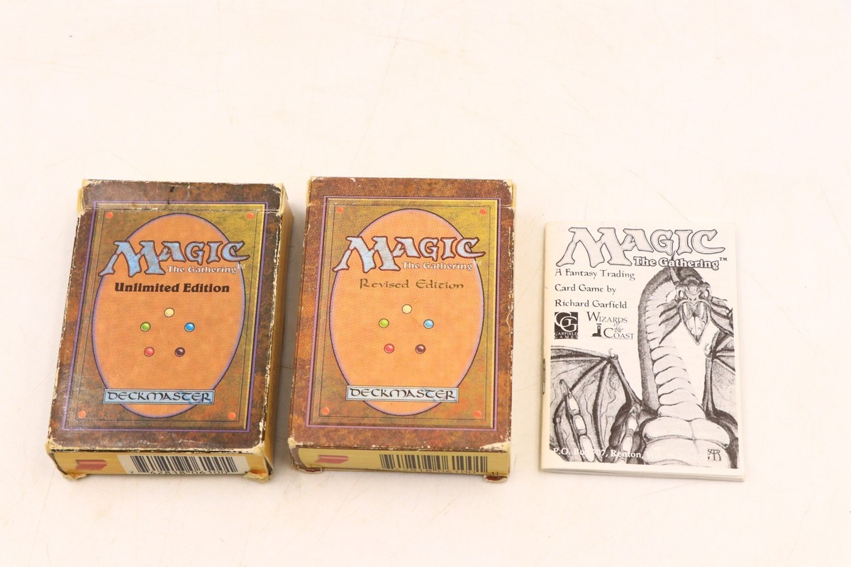 MTG Unlimited Revised WOC6000 WOC6100 Empty Box 1 Rulebook Fair/Good