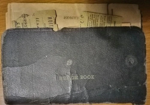 Vintage World War Era Guardsman Leather Ration Book WW1 WW2 Military Depression