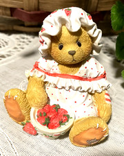 CHERISHED TEDDIES - TARA - YOU'RE MY BERRY FRIEND -W/ BOWL STRAWBERRIES