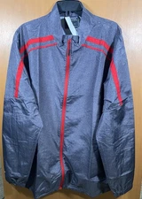 NWT Men’s Holloway Raider Light Weight Jacket Size XLarge Gray w/Red $39.80 RTL
